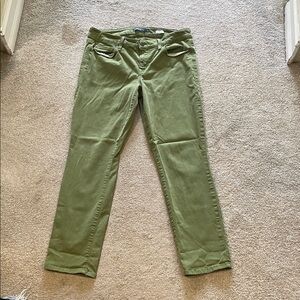 Level 99 Green Straight Leg Jeans